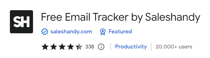 Free Email Tracker by Saleshandy