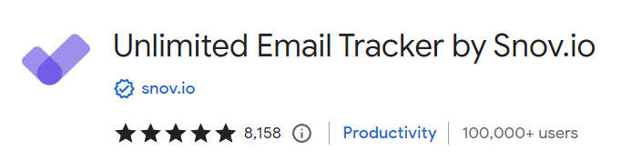 Unlimited Email Tracker by Snov.io
