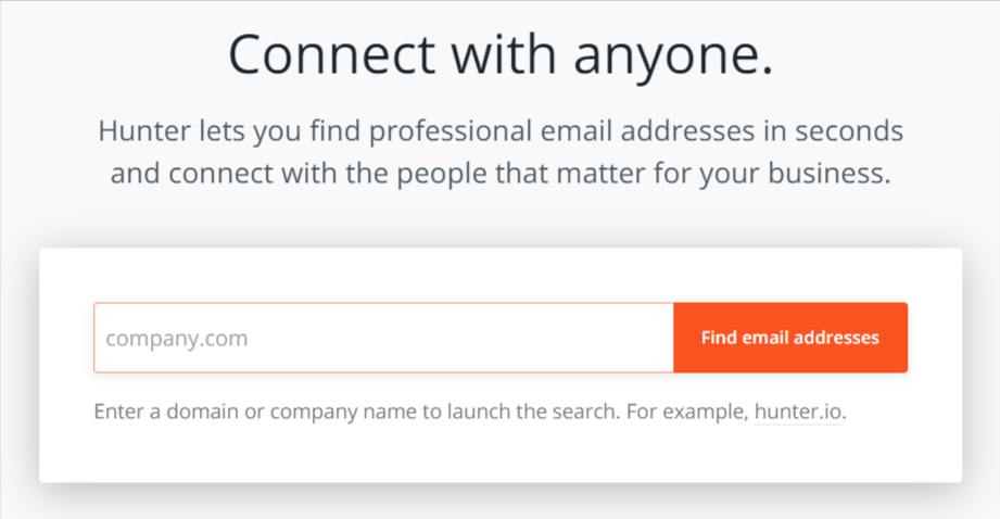 Hunter.io Website