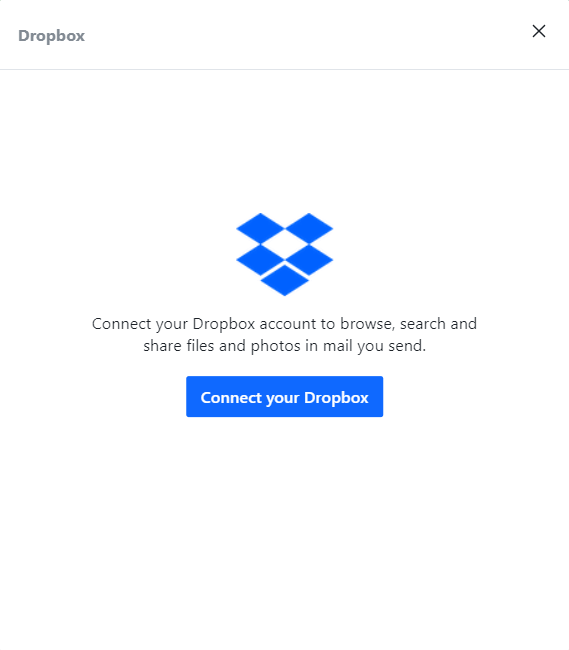 Connecting Dropbox to Yahoo account